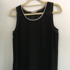 Black Sheer Tank from Hem and Thread